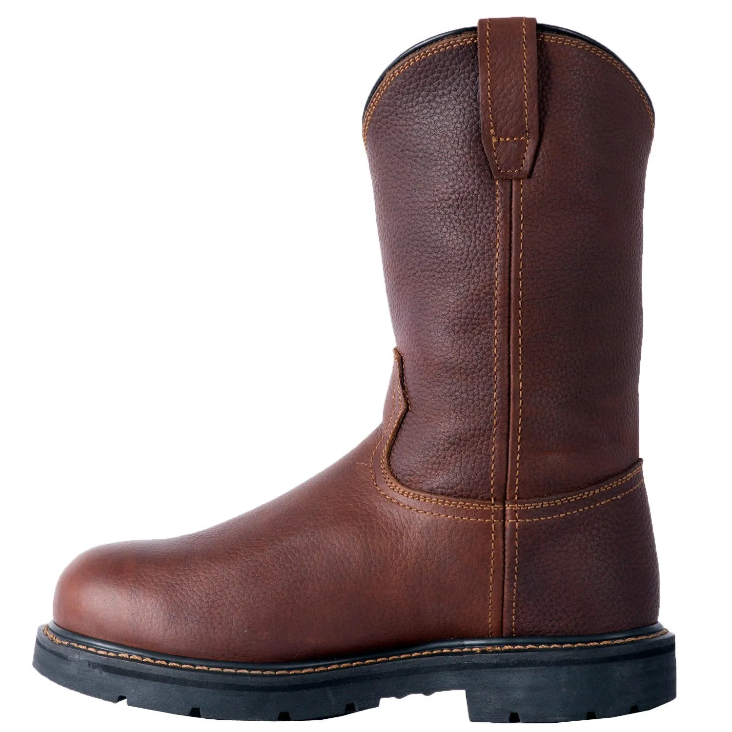 'McRae' Men's 11" Internal Met Guard EH Steel Toe Pull On - Brown