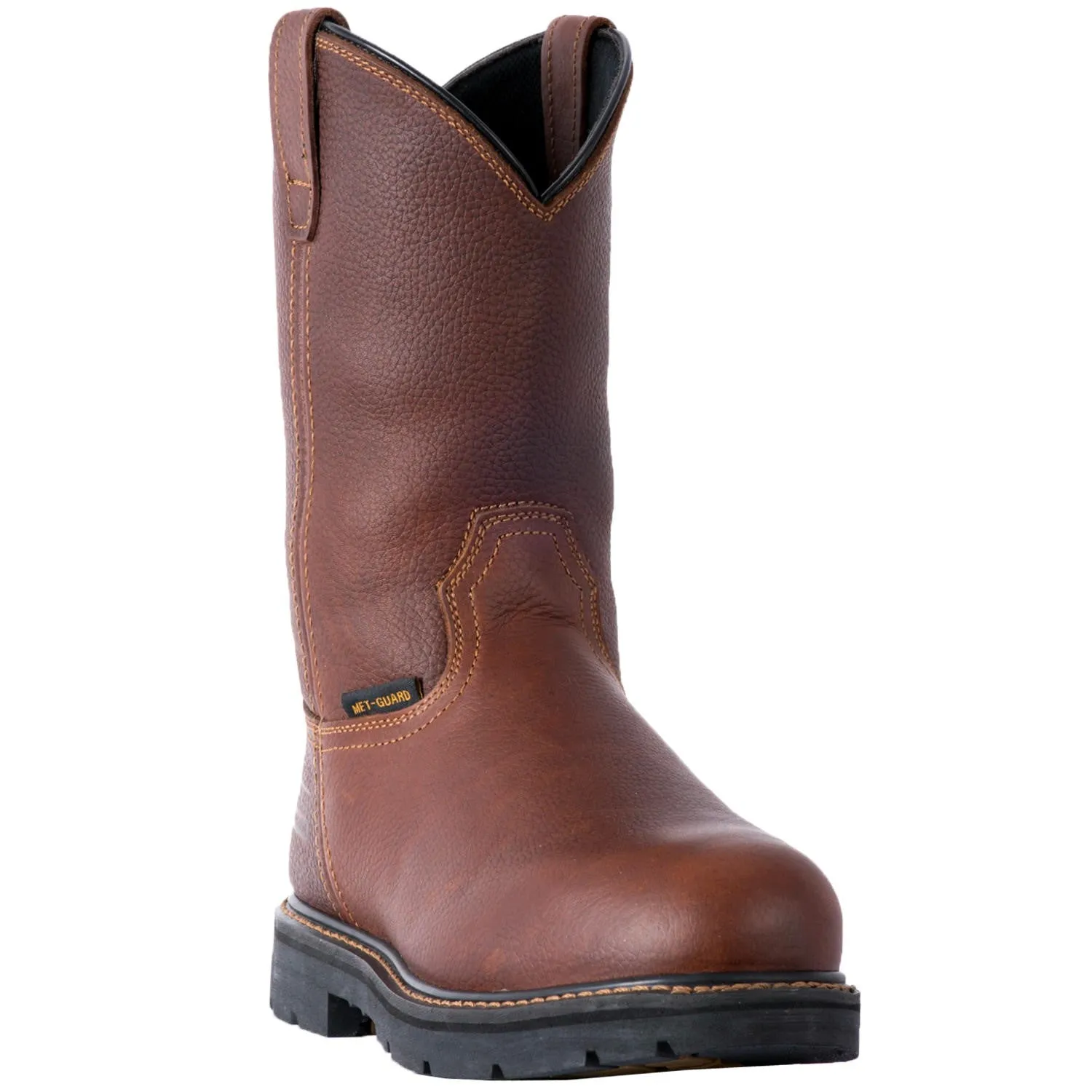 'McRae' Men's 11" Internal Met Guard EH Steel Toe Pull On - Brown