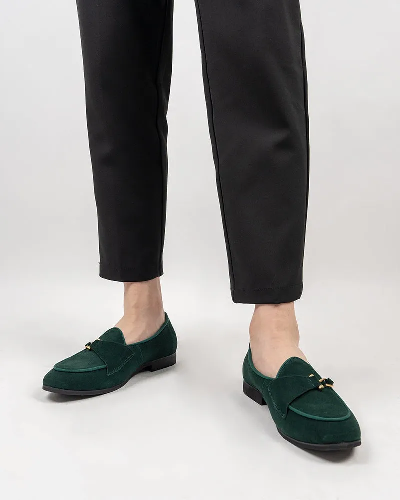 Men's Casual Suede Slip On Flats Boat Loafers