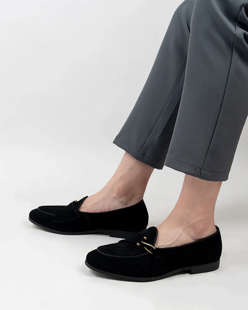 Men's Casual Suede Slip On Flats Boat Loafers