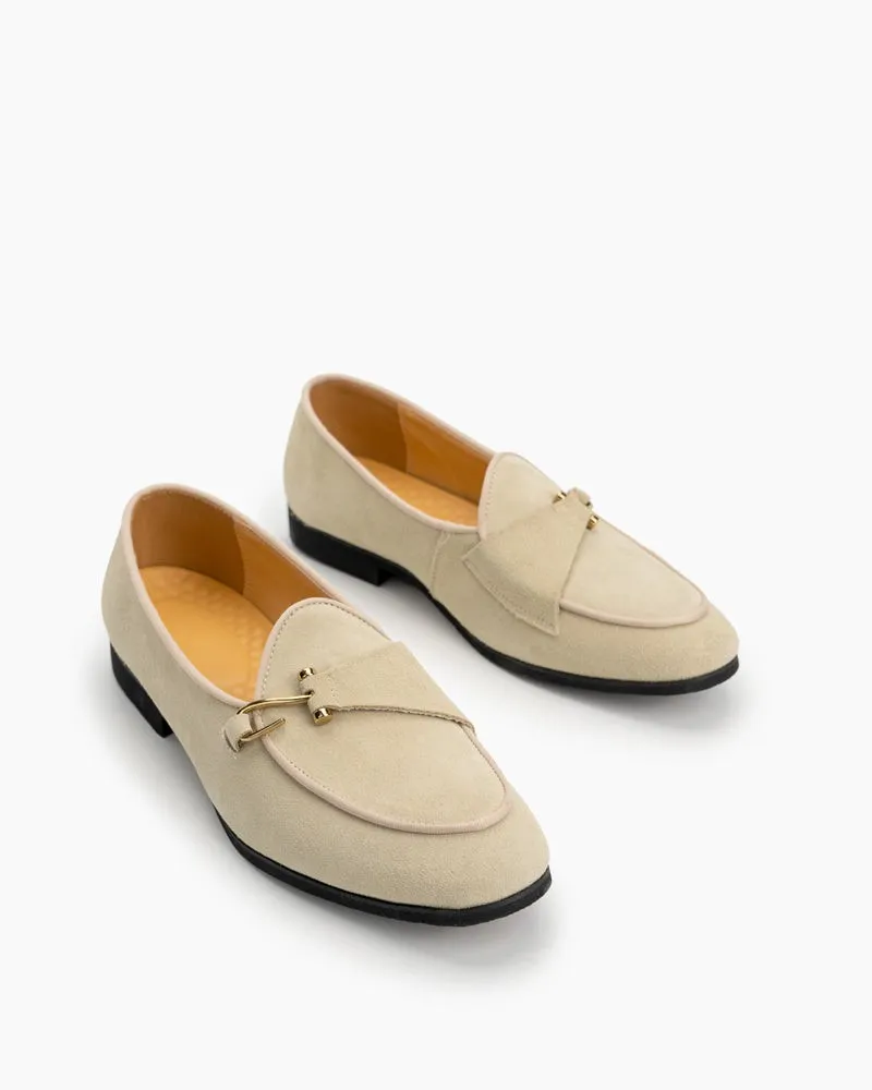 Men's Casual Suede Slip On Flats Boat Loafers