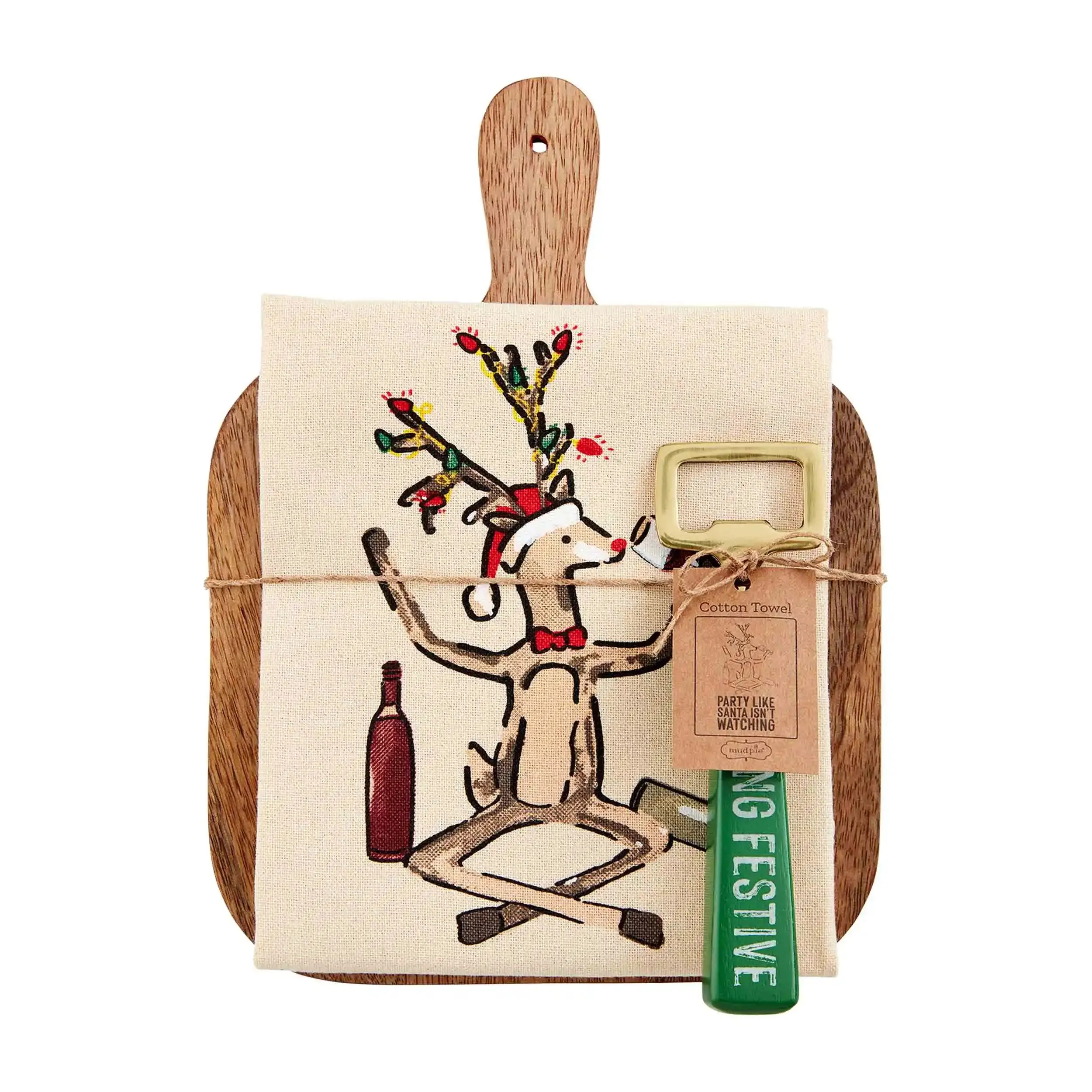 Mudpie Christmas Board Towel Set