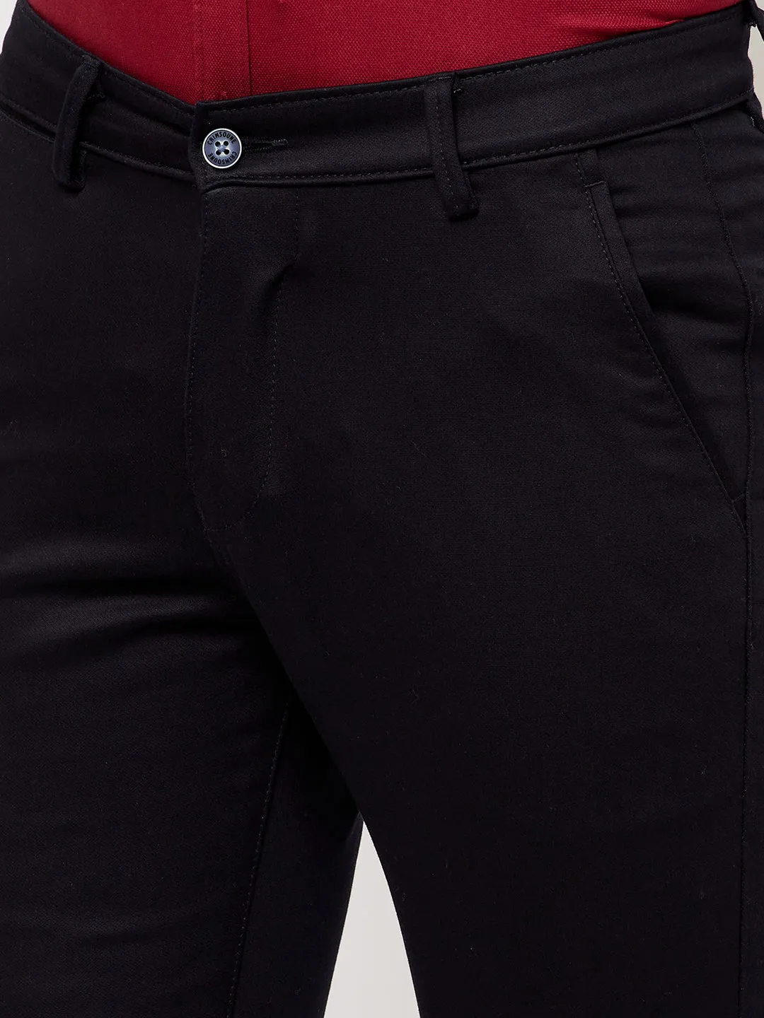 Navy Blue Casual Trousers