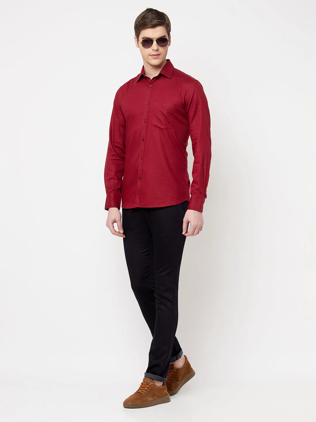 Navy Blue Casual Trousers