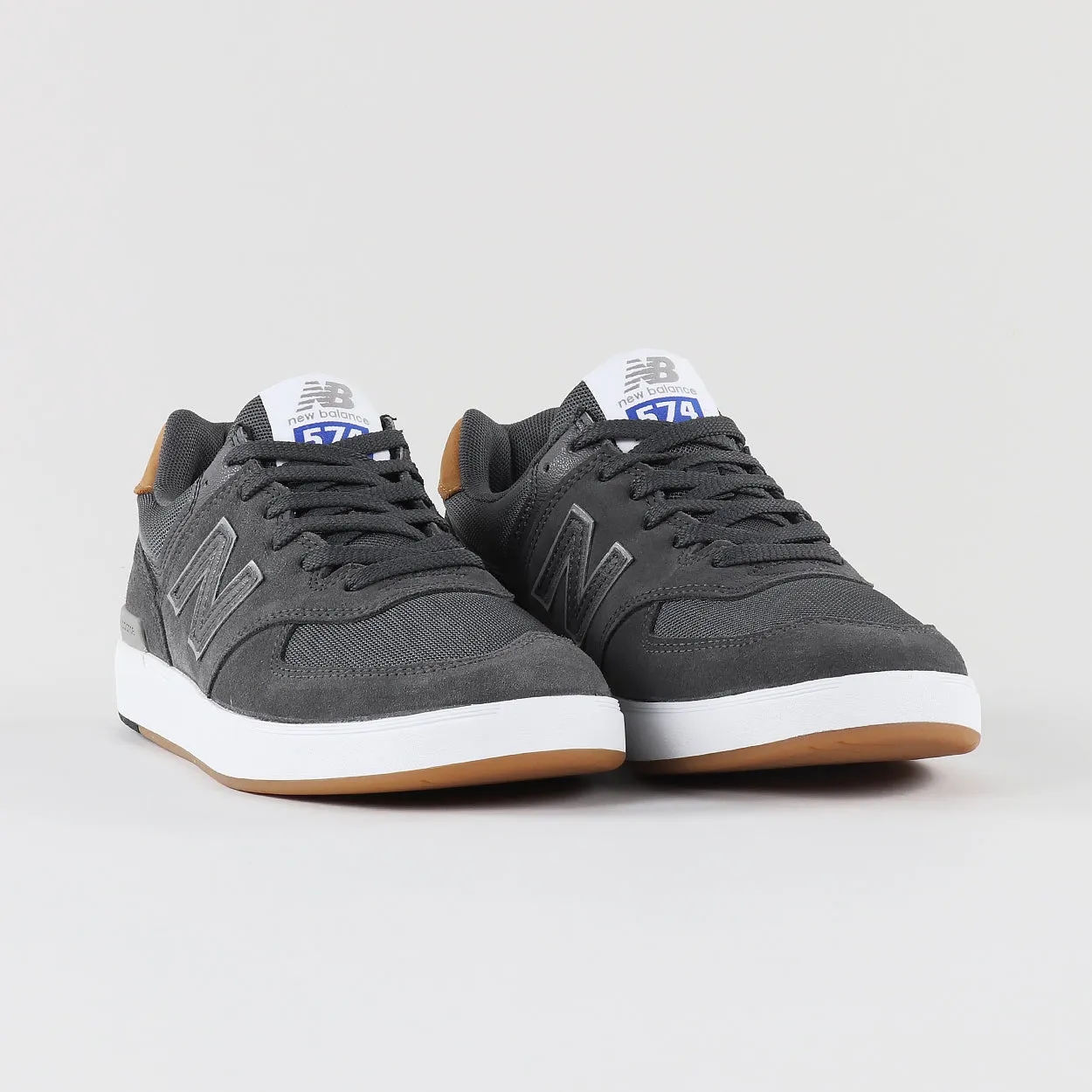 New Balance Numeric 574 Shoes - Charcoal