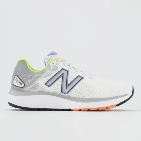 'New Balance' Women's Fresh Foam 680v7 - White / Light Aluminum & Vibrant Violet