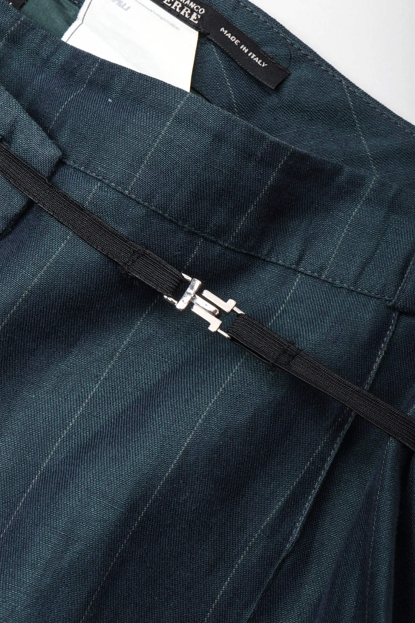 Pinstripe Wrap Trouser Skirt