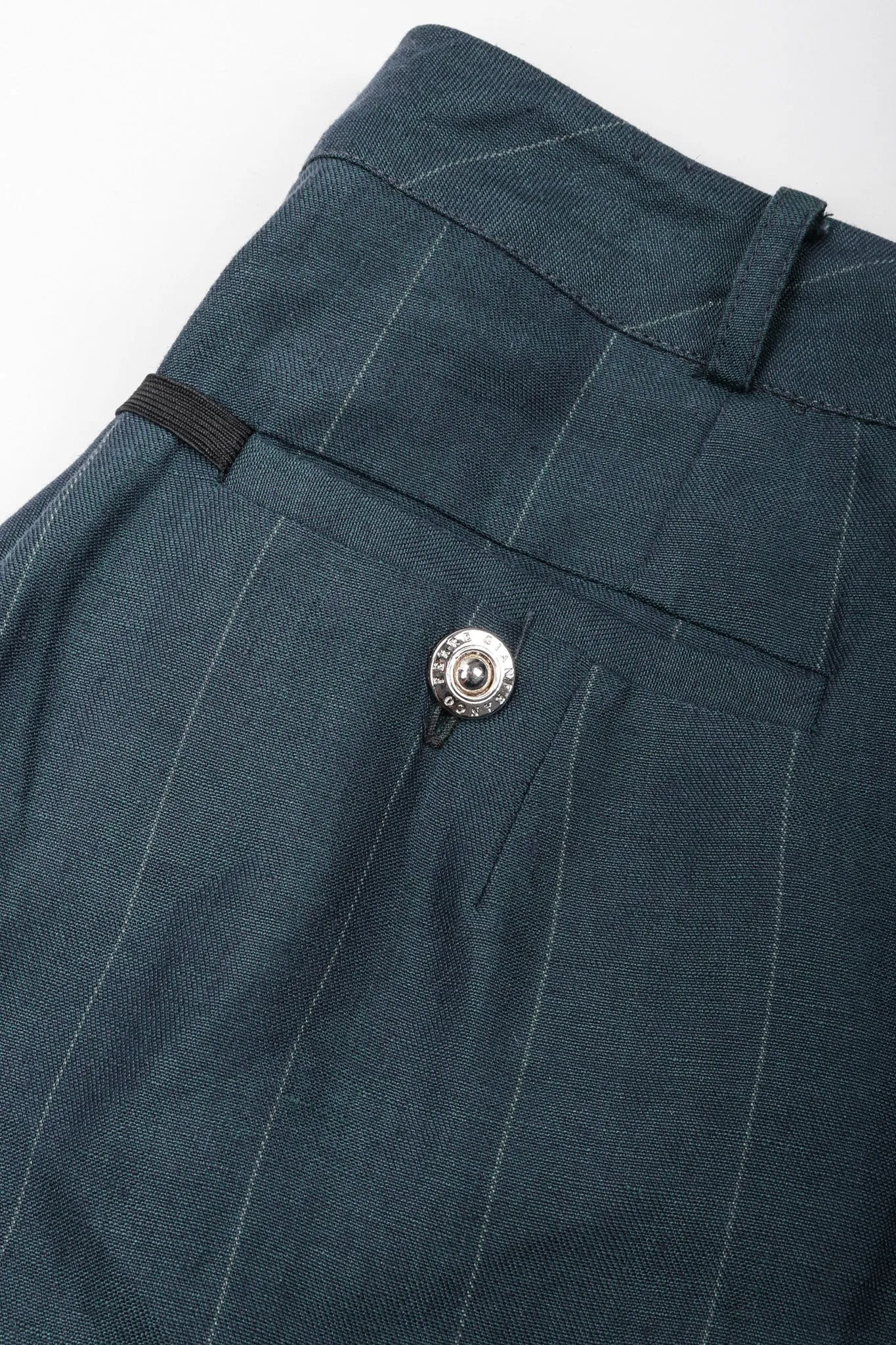 Pinstripe Wrap Trouser Skirt
