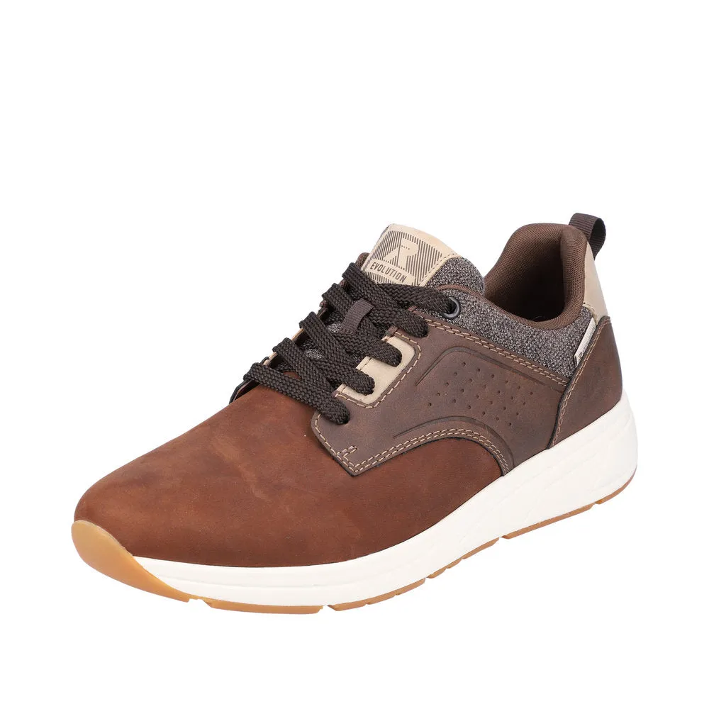 Rieker 07005-22 Mens Brown Lace Up Trainers