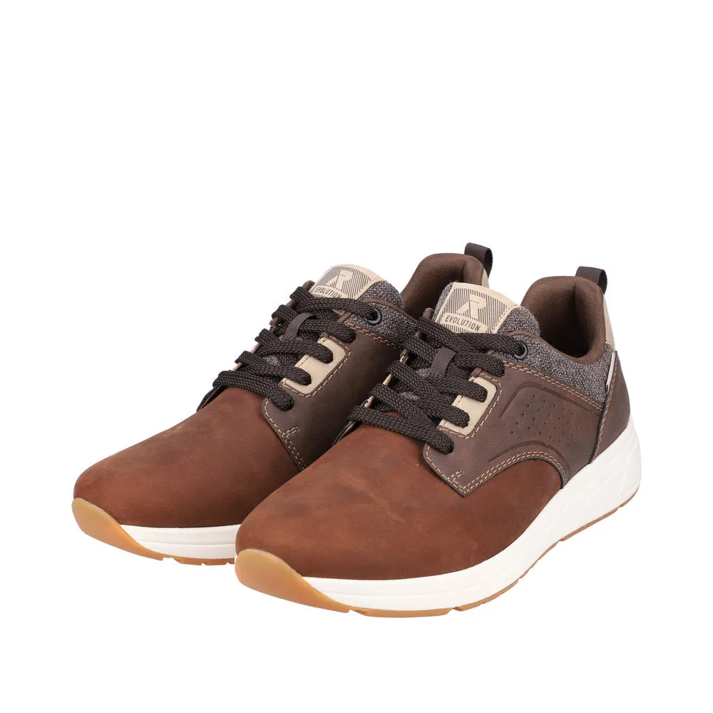 Rieker 07005-22 Mens Brown Lace Up Trainers