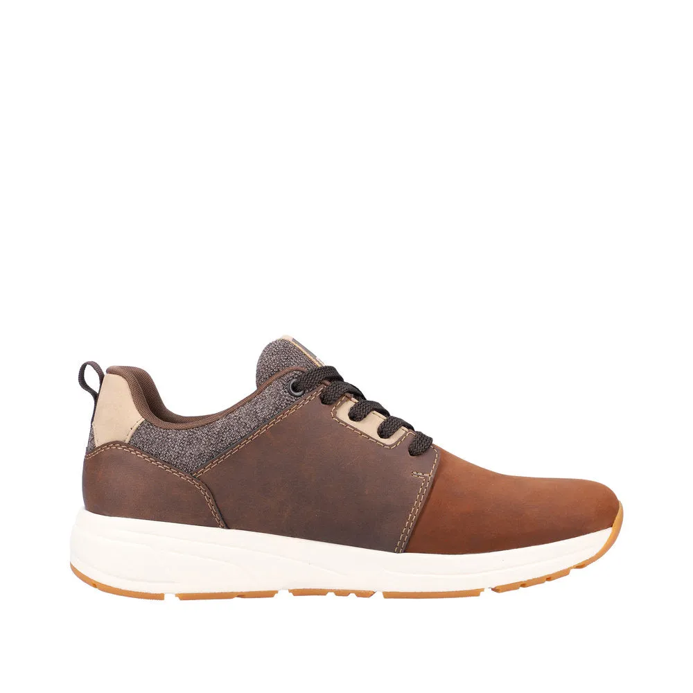 Rieker 07005-22 Mens Brown Lace Up Trainers