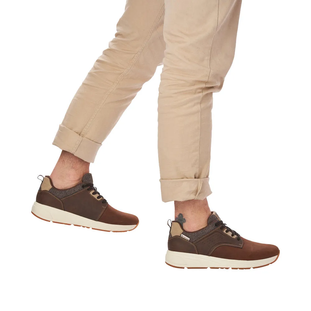 Rieker 07005-22 Mens Brown Lace Up Trainers