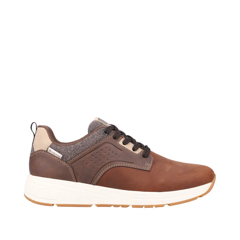 Rieker 07005-22 Mens Brown Lace Up Trainers