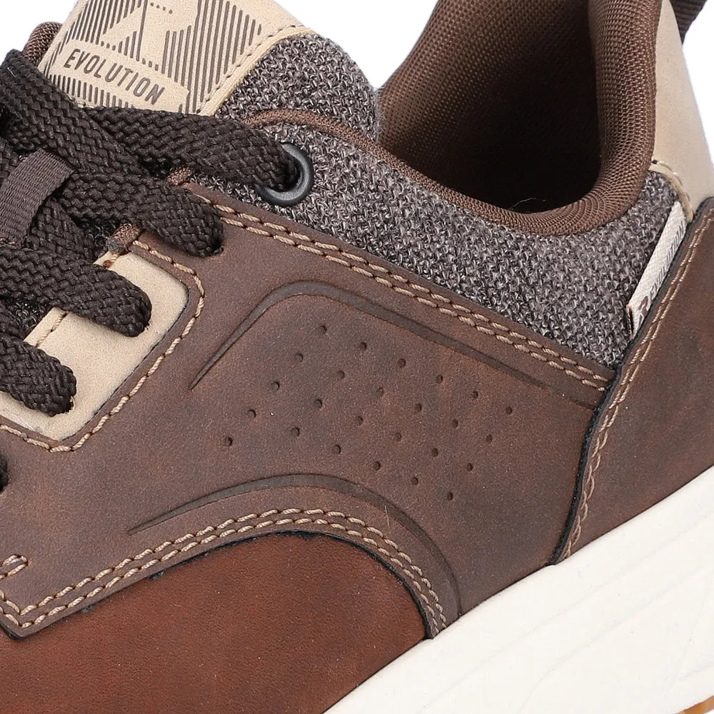 Rieker 07005-22 Mens Brown Lace Up Trainers