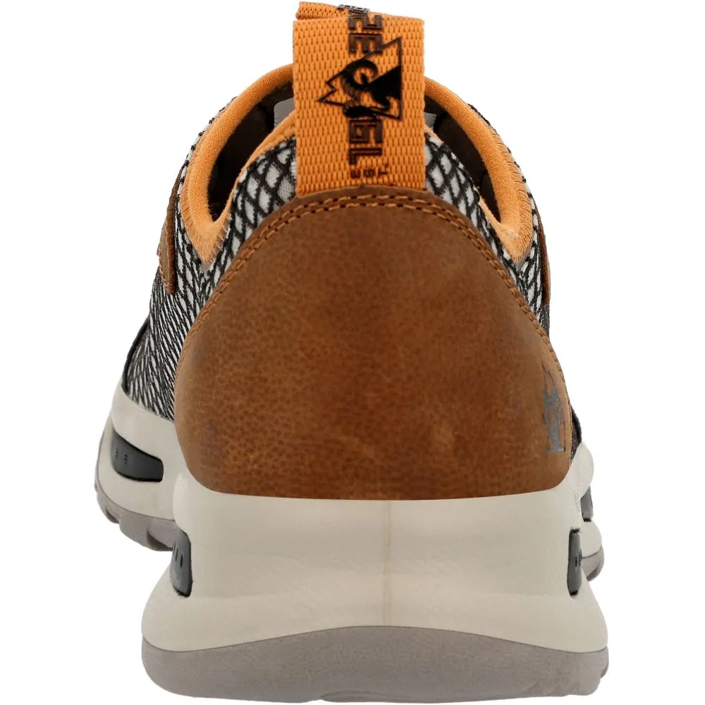 'Rocky' Men's Nowake Lifestyle Outdoor Soft Toe - Black Brown / Burnt Orange