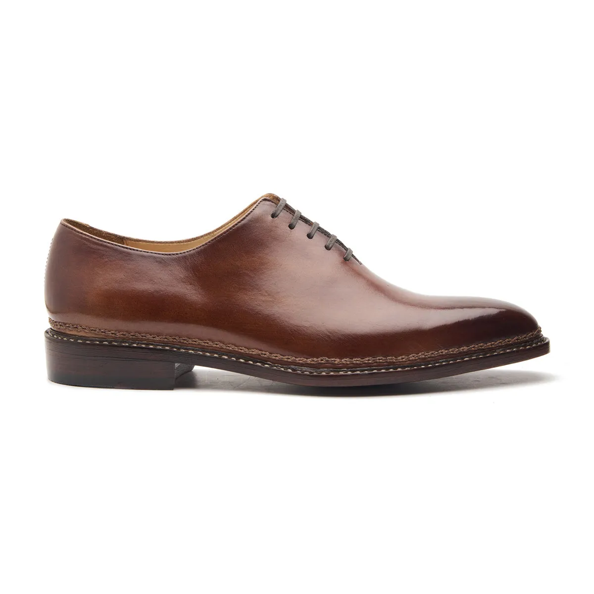 Romanoff-X, Whole-cut Oxford - Antique Tan | Novegese Stitch | Contemporary Classics