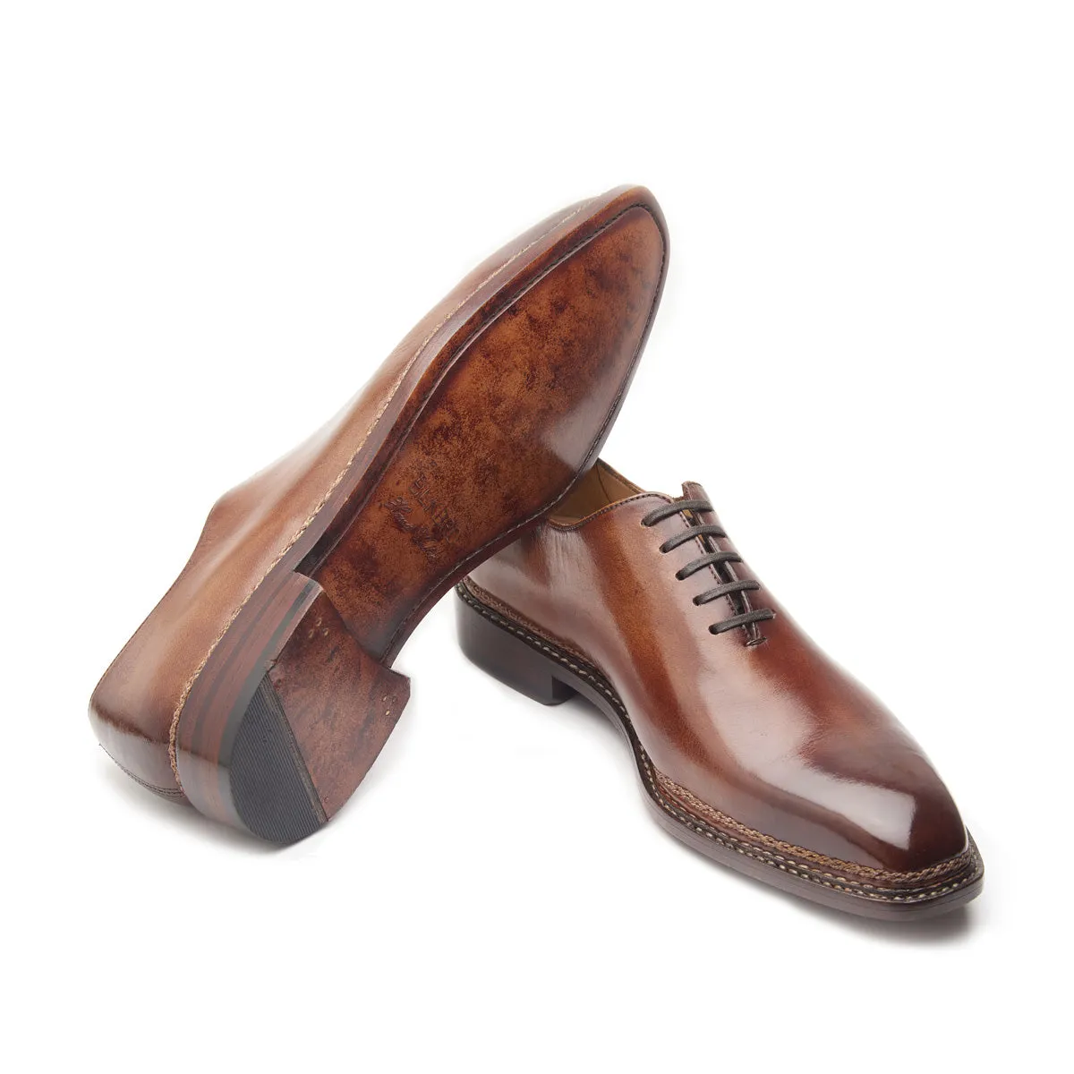 Romanoff-X, Whole-cut Oxford - Antique Tan | Novegese Stitch | Contemporary Classics