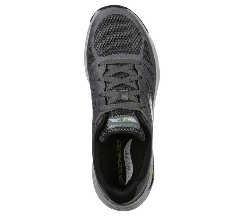 'Skechers' Men's Arch Fit-Charge Back - Charcoal / Black (Extra Wide)