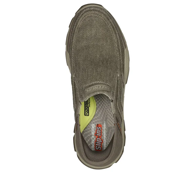 'Skechers' Men's Slip-ins RF: Respected-Holmgrem - Taupe (Extra Wide)