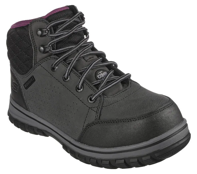 'Skechers' Women's 4" McColl WP Comp Toe - Black