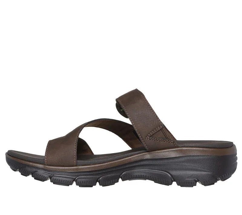 'Skechers' Women's Relaxed Fit: Easy Going-Slide On By Sandal - Chocolate