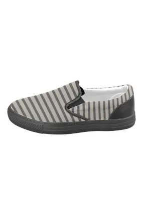 Striped Men's Slip-on Canvas Shoes