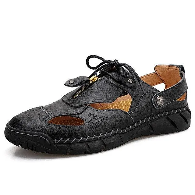 Summer Casual Lightweight Soft Leather Sandals