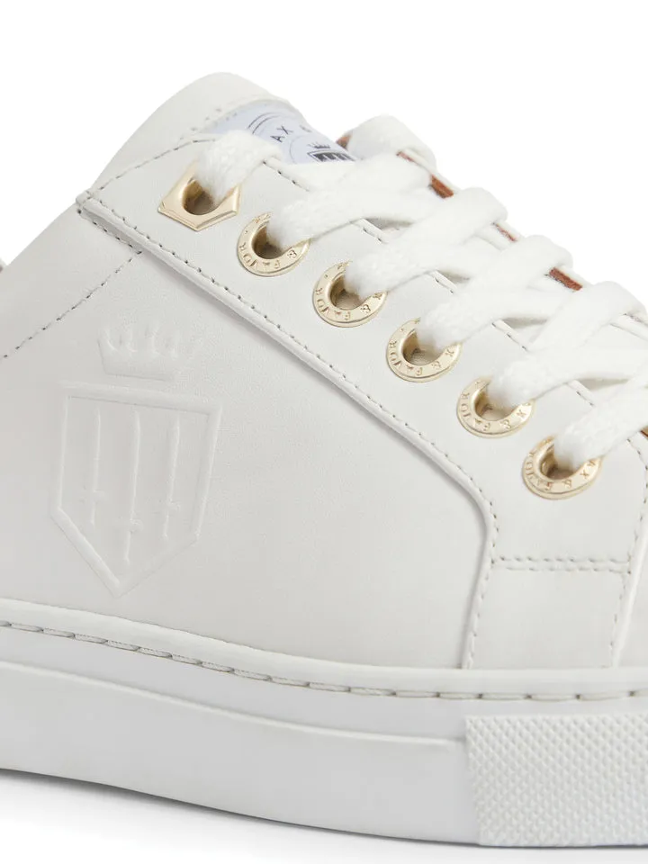 The Finchley Women's Trainer - White Leather