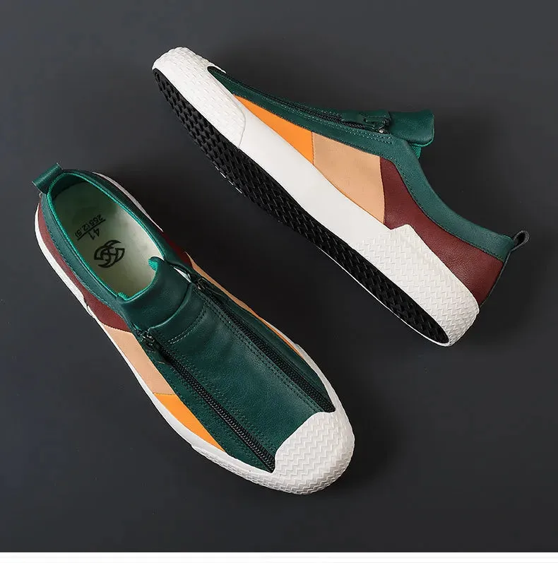 Tênis Masculino de Couro Casual