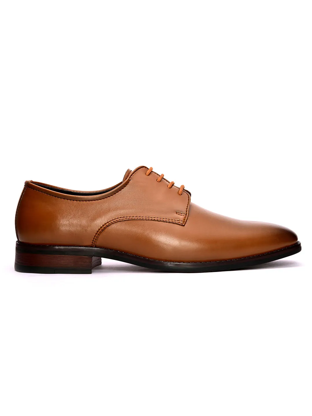 Topline Tan Derby Shoes