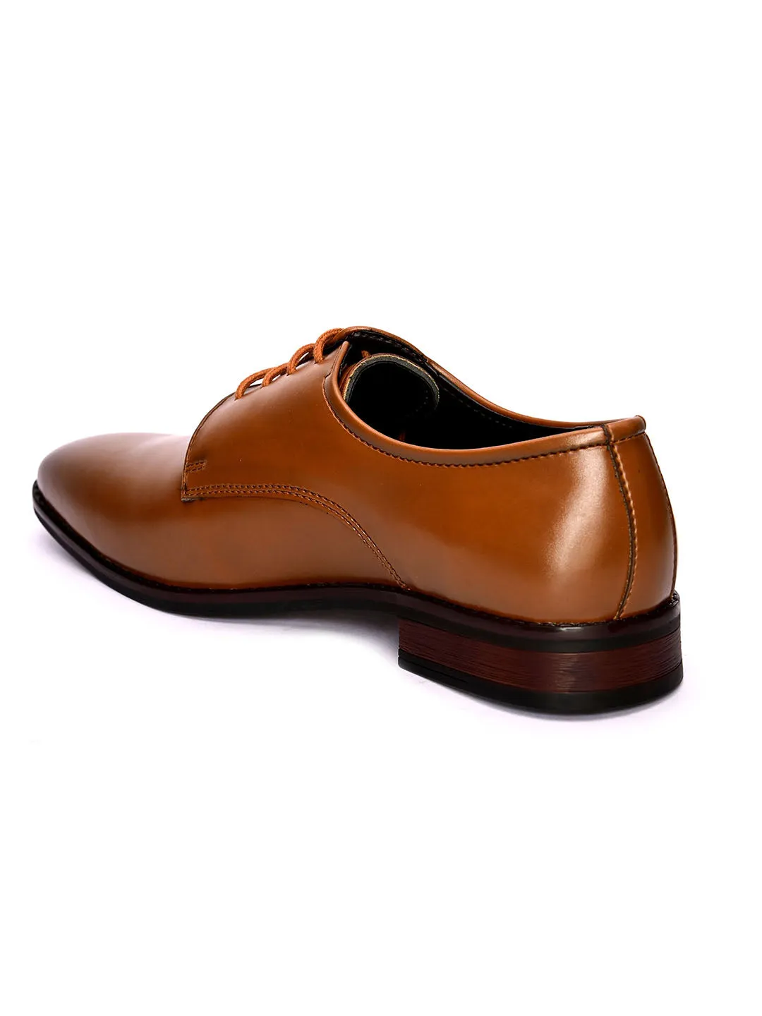 Topline Tan Derby Shoes