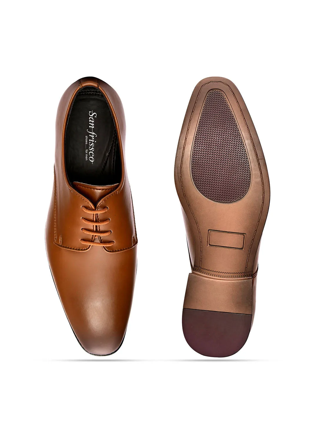 Topline Tan Derby Shoes