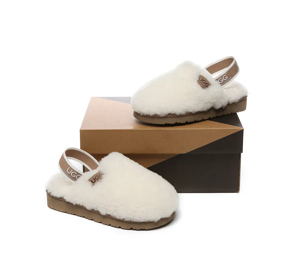 UGG AUSTRALIAN SHEPHERD UGG Kids Slingback Fluffy Slides Kamari