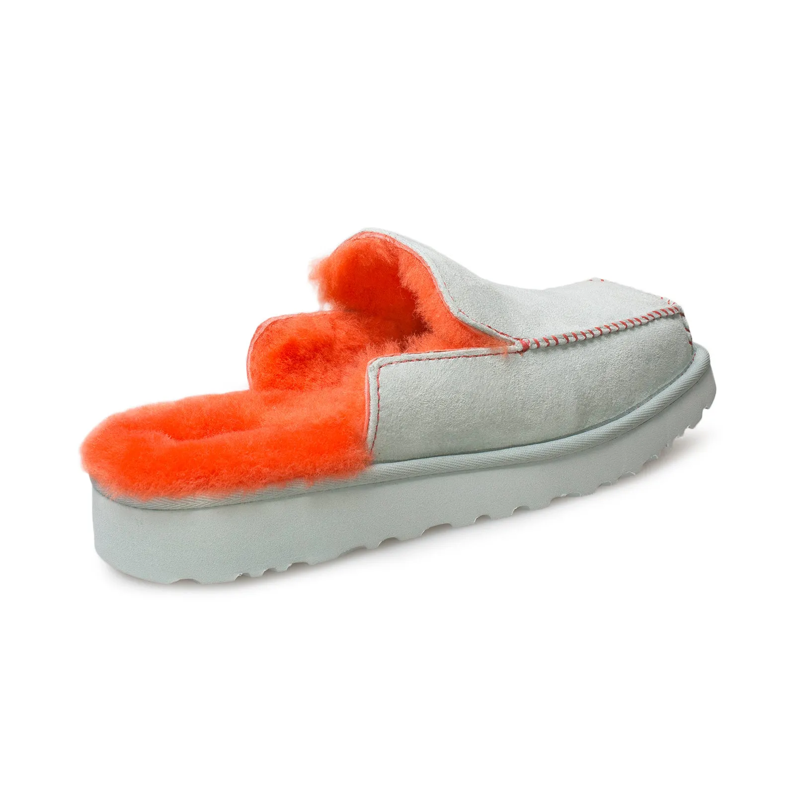 UGG Eckhaus Latta Block Slide Sky Grey Mandarin Orange Shoes - Women's