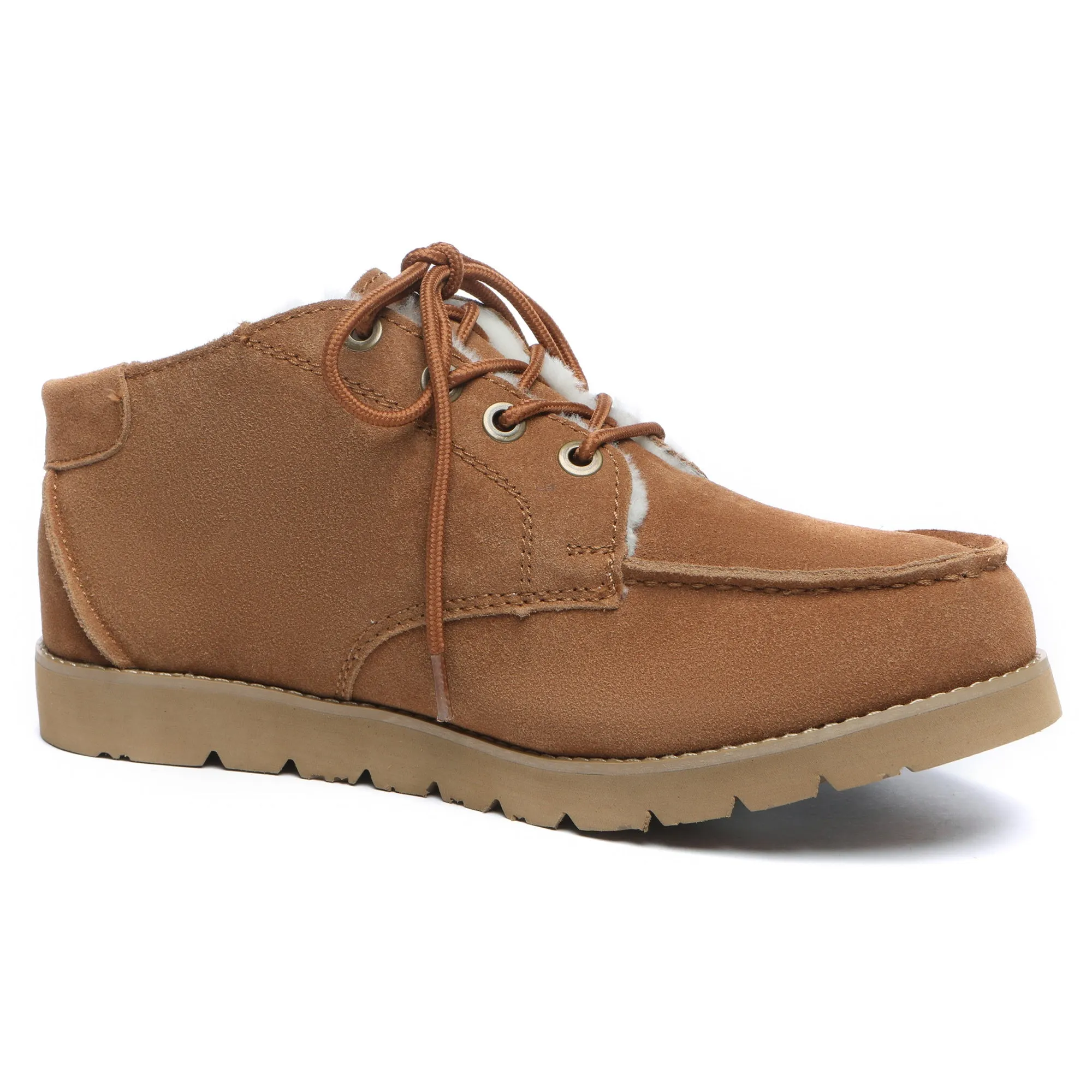 UGG Lace Up Sheepskin Men Ankle Boots