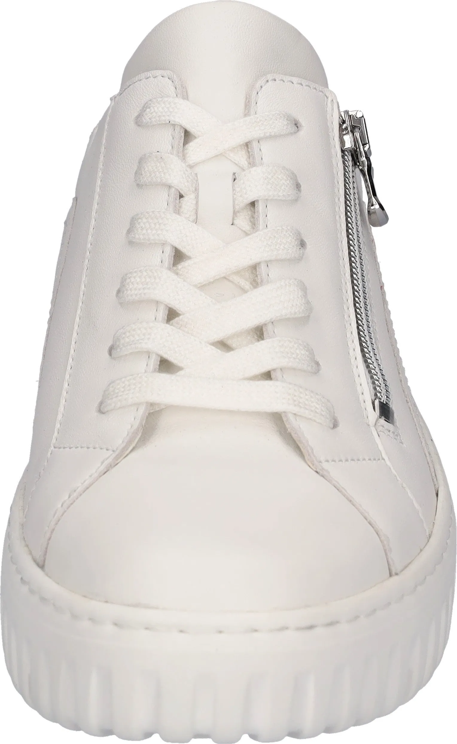 Waldlaufer H-Livia 941005 201 275 White Leather Flatform Trainers
