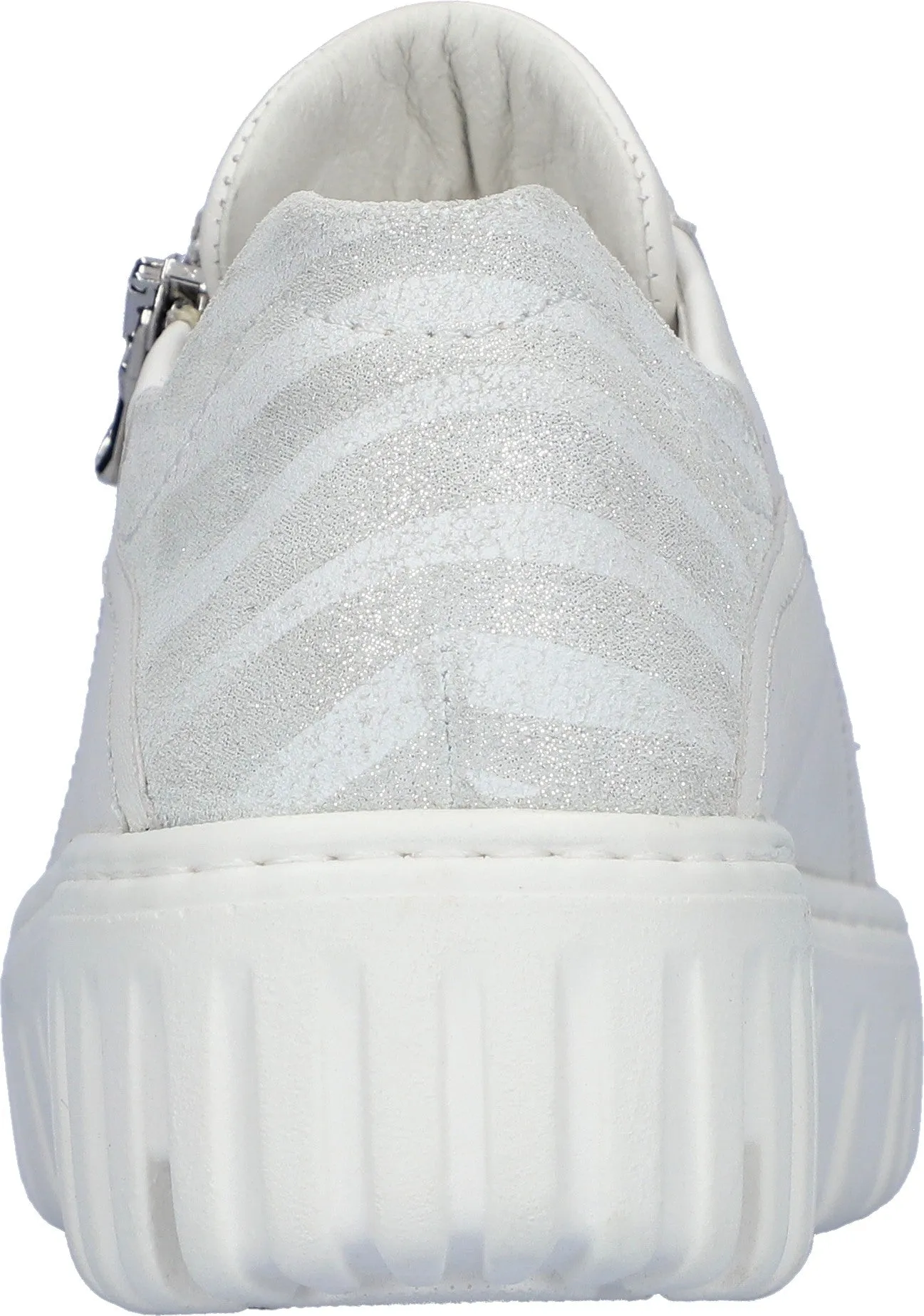 Waldlaufer H-Livia 941005 201 275 White Leather Flatform Trainers