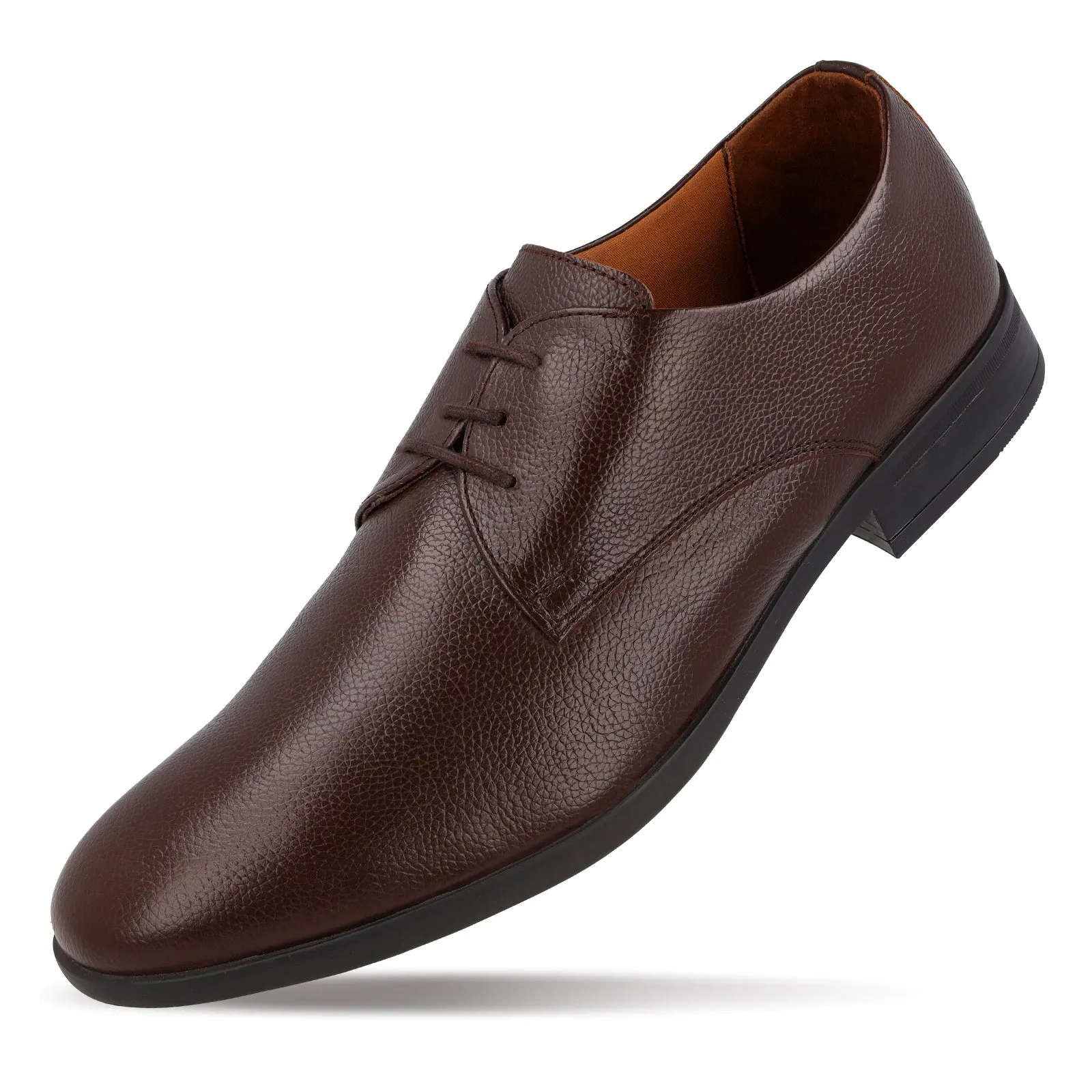 Walkaroo Leather Men formals Shoes - WF6051 Brown