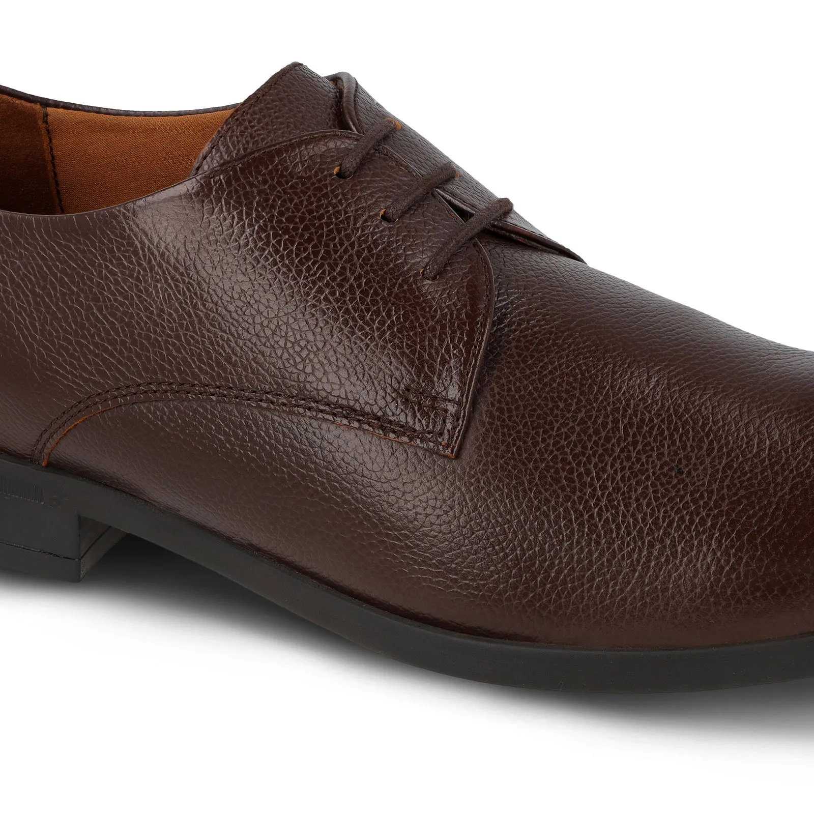 Walkaroo Leather Men formals Shoes - WF6051 Brown