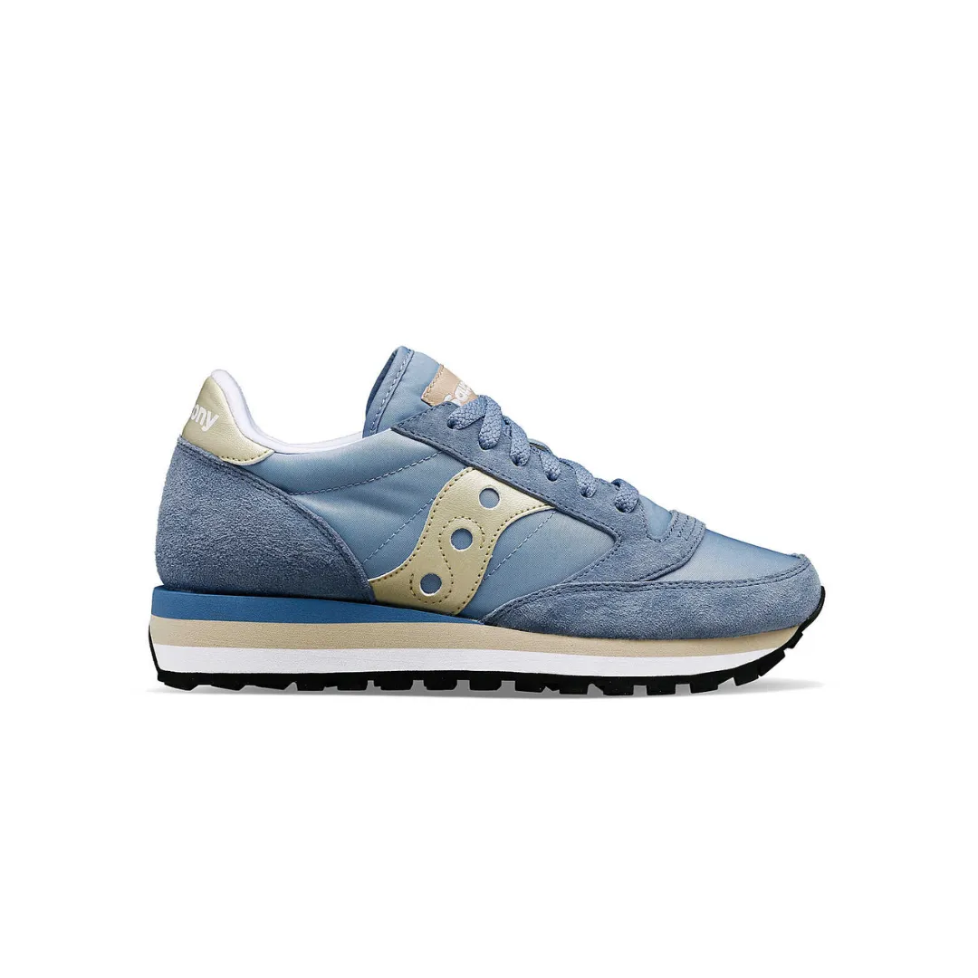 Women's Saucony Jazz Triple - Light Blue/Gold